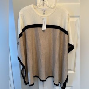 NWT Calvin Klein Sweater Poncho - Size S/M